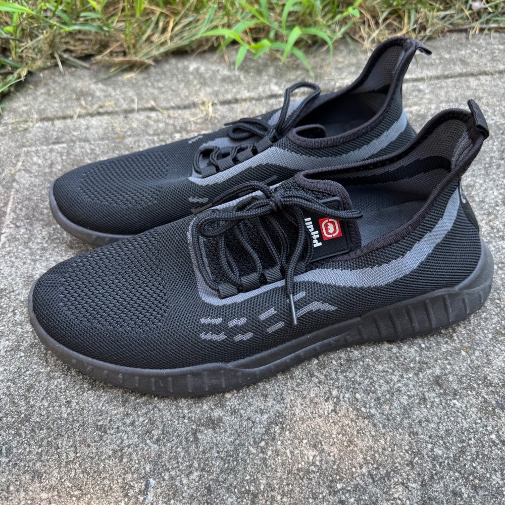 Ecko Unltd Sneaker Mens 11 Black Grey Knit Slip On Athletic Running Shoes